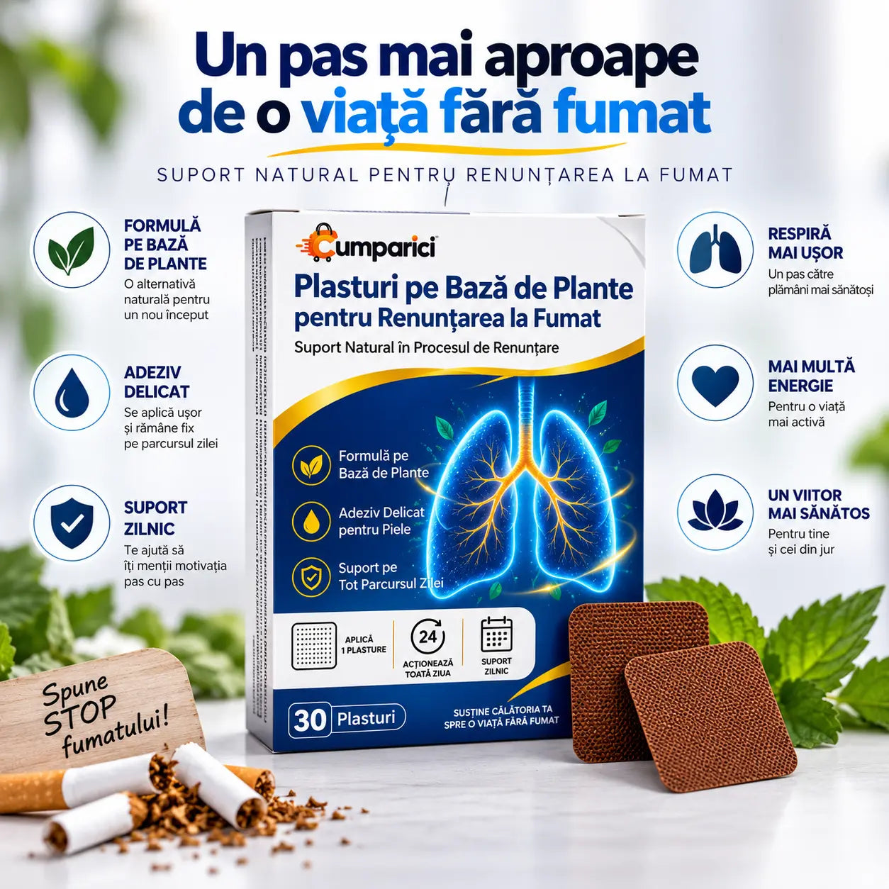 Plasturi Anti-Fumat